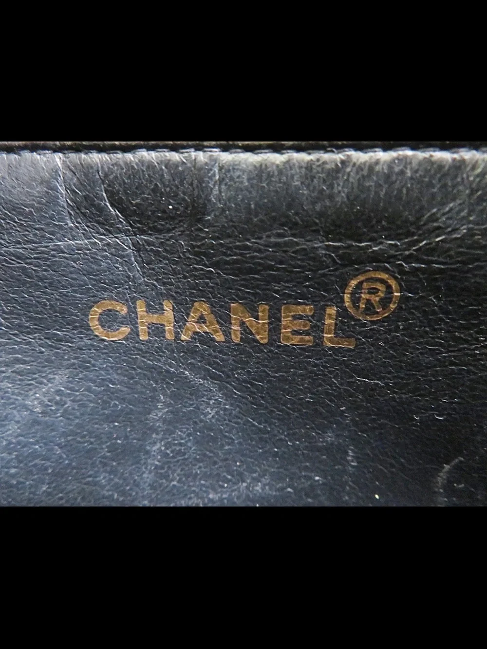 CHANEL Black Quilted Patent Leather Tote with Gold Chain Handles